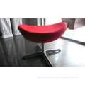 Egg Chair Stool by Leather Upholstered